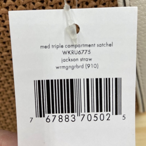 NWT Kate Spade Jackson Straw Triple Satchel - Picture 8 of 15